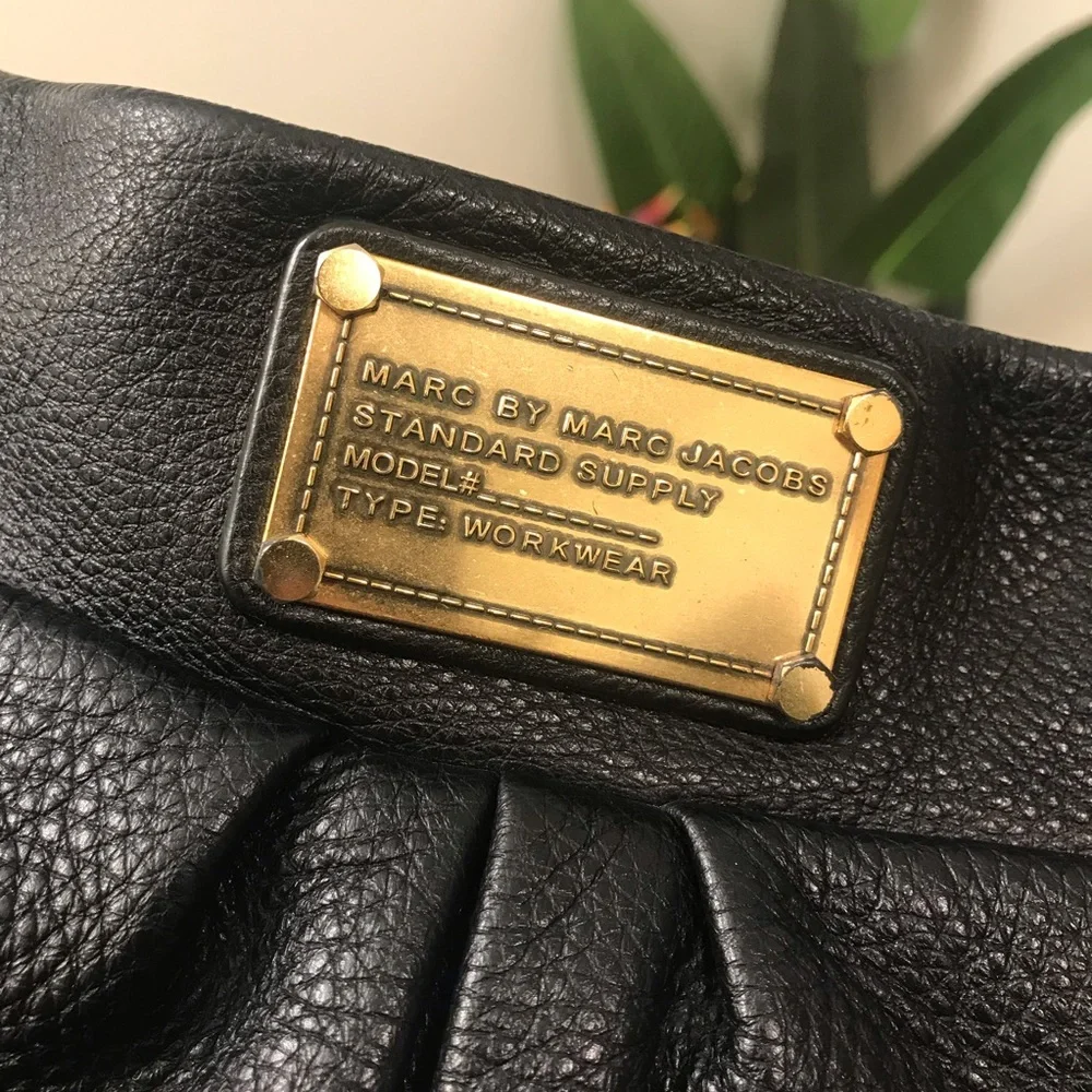 Marc Jacob Tote Hobo Black Leather Women's Bag - Picture 6 of 16